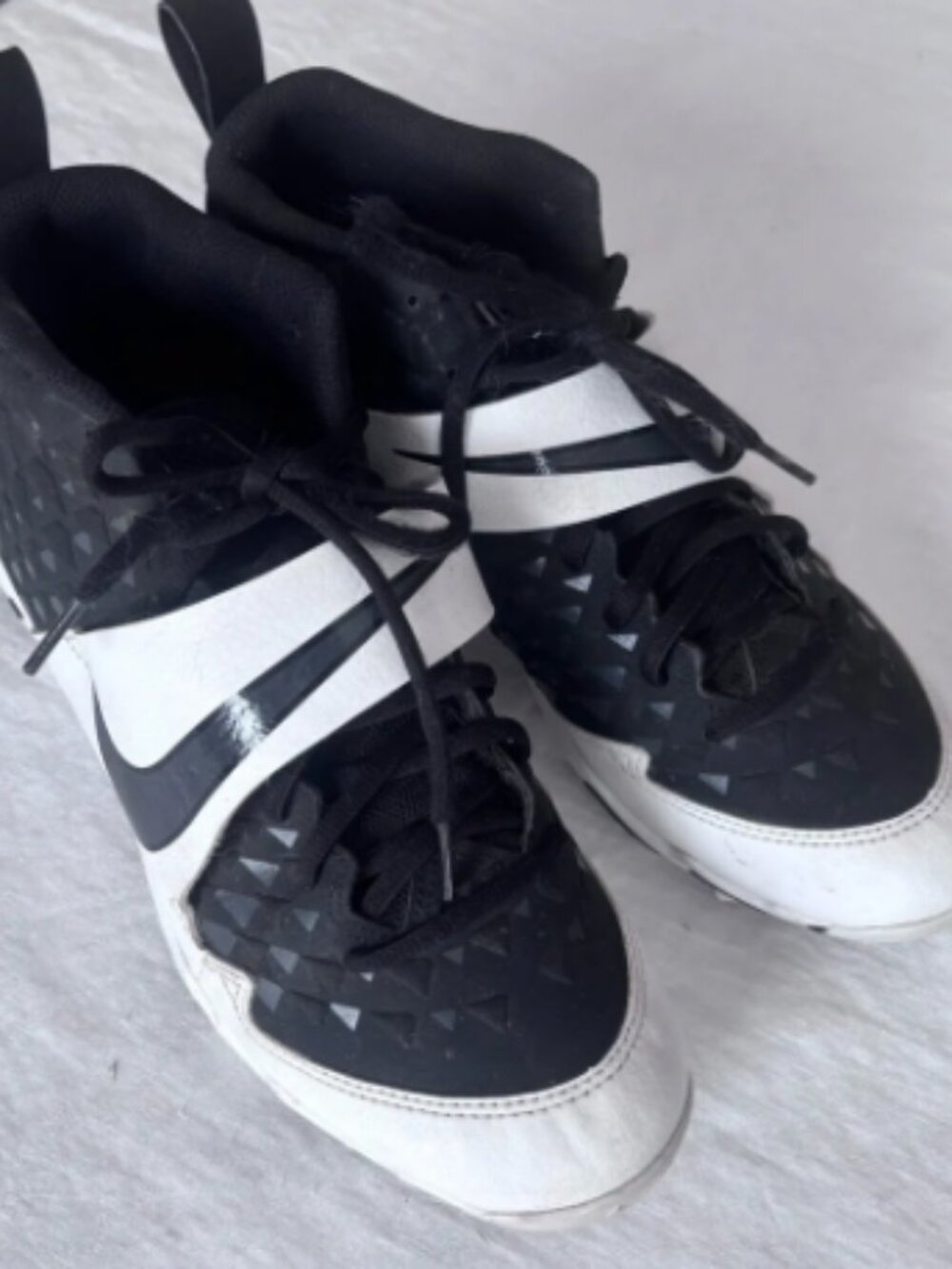 Nike Force Zoom Trout 6 Pro Keystone Baseball Cleats Black/White Size 8